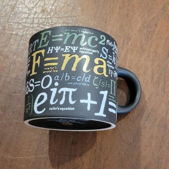 UNEMPLOYED PHILOSOPHERS GUILD Math Formulas Tea Coffee Mug 2012 - Picture 6 of 8